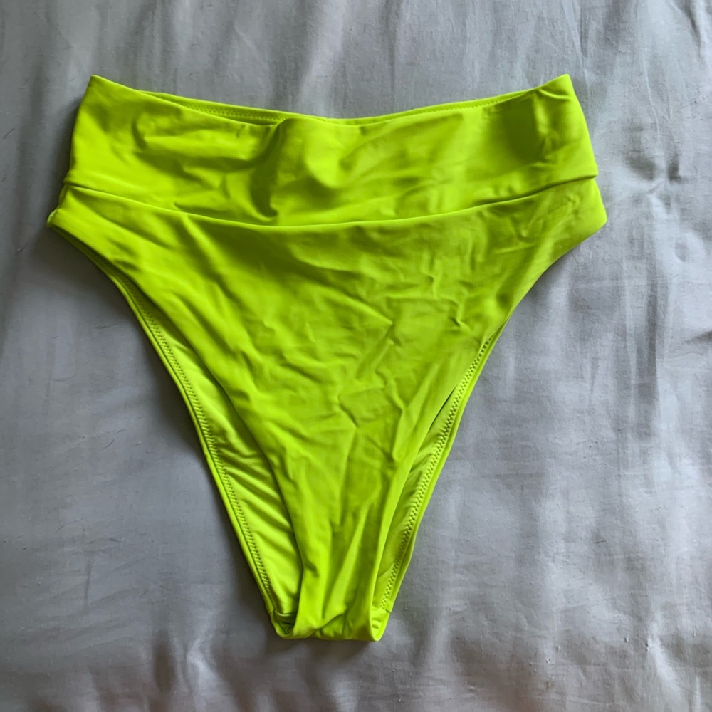 High waisted swim bottoms